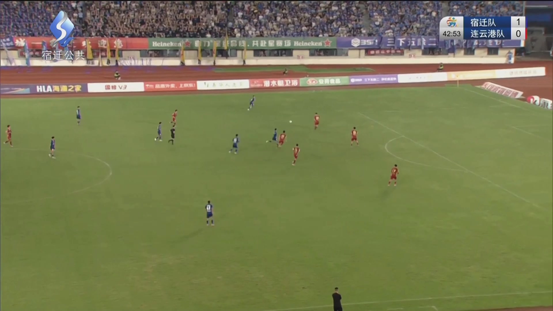 宿迁球员最后这一下，真有职业球员的样子，连解说都很激动