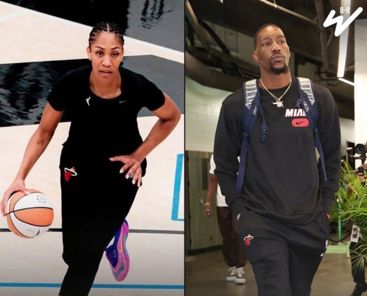 你和阿德巴约什么时候官宣？阿贾-威尔逊穿热火长裤训练