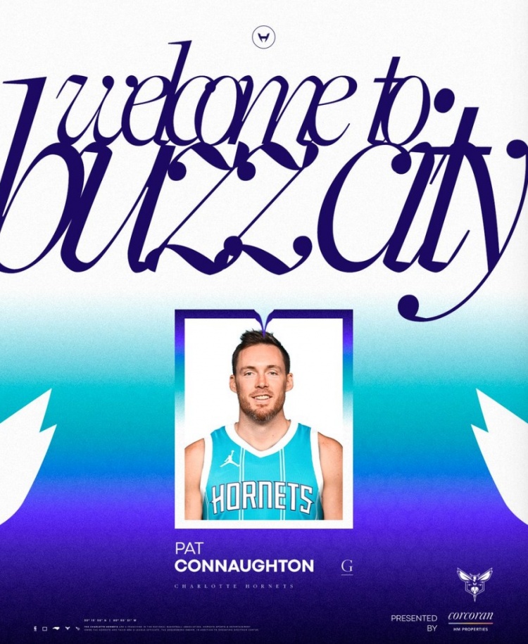 官方：黄蜂正式将米西奇送至雄鹿 换回康诺顿+两个未来次轮签