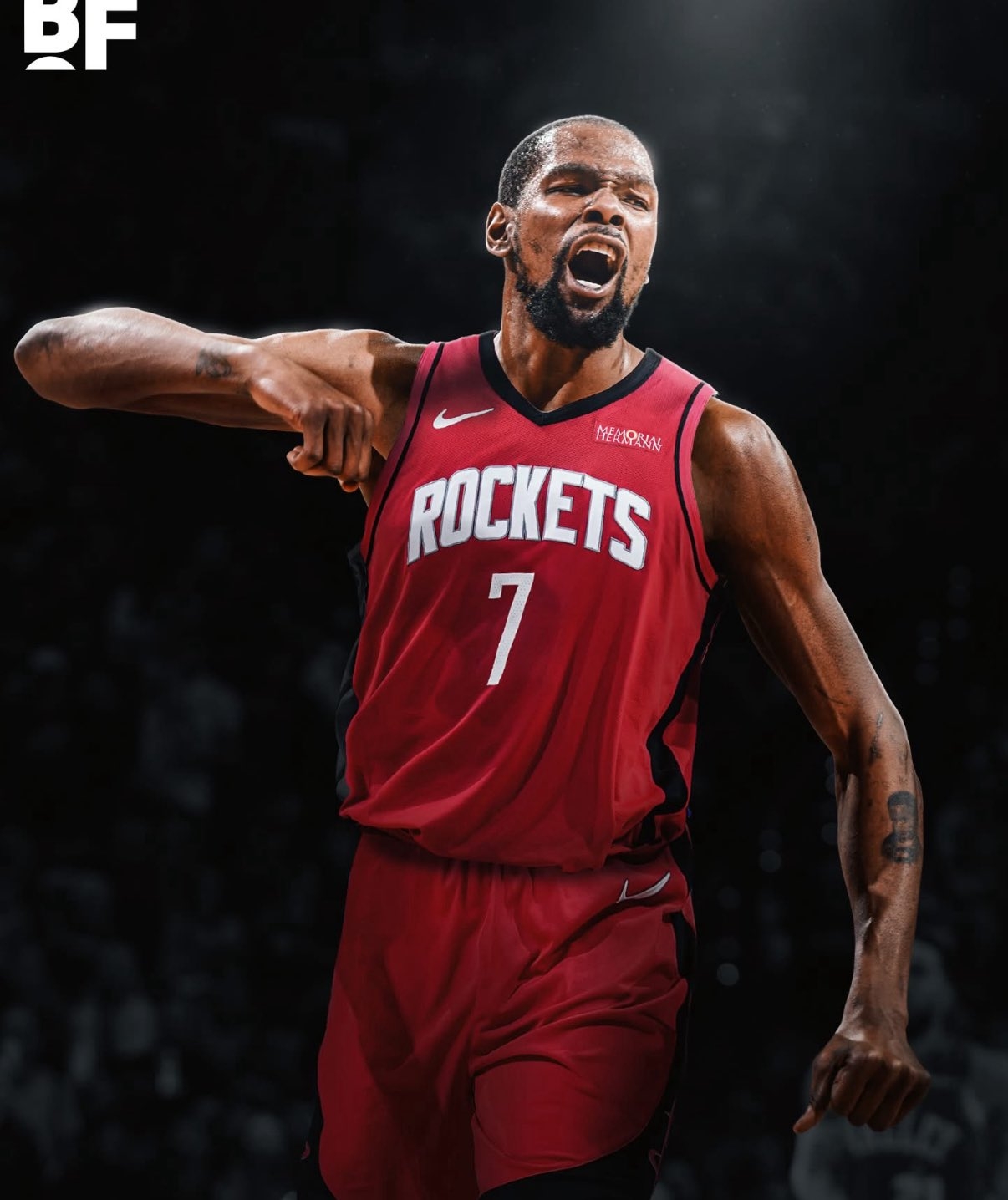 定了~经纪人透露杜兰特将身披火箭7号球衣 上一任主人是惠特摩尔