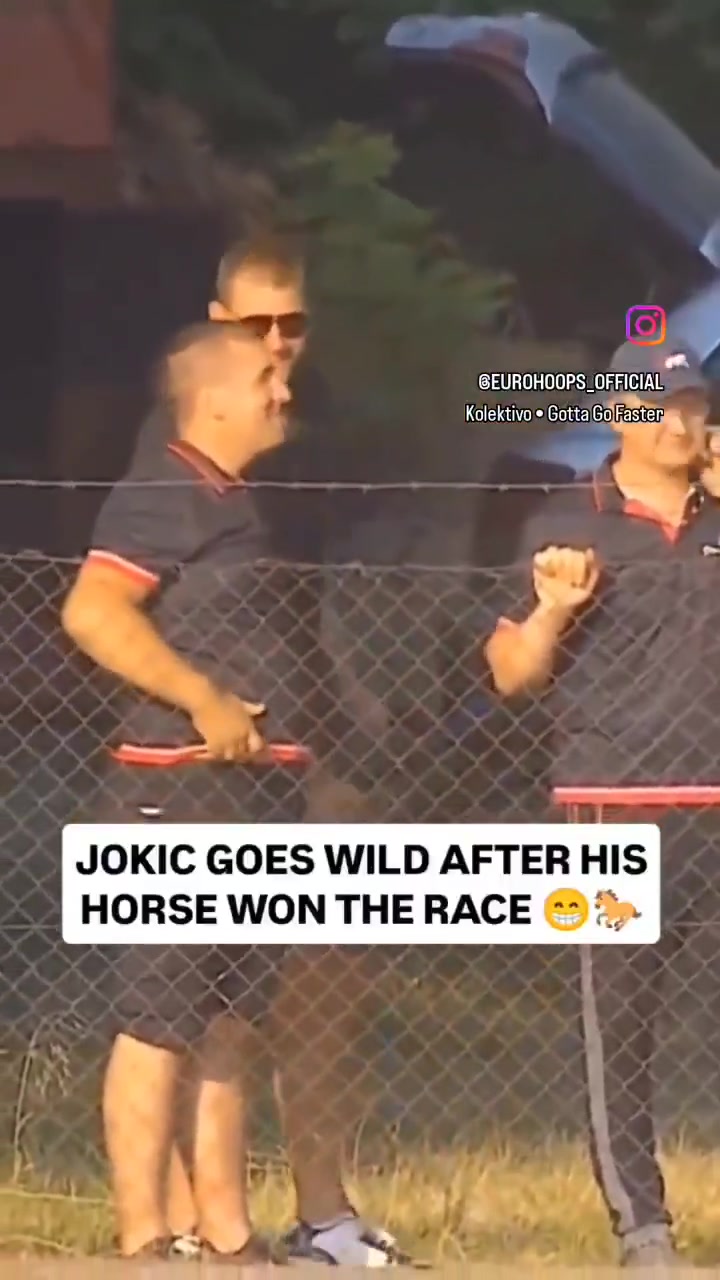 🤣🔥约基奇赛马赢了 比NBA夺冠还兴奋！