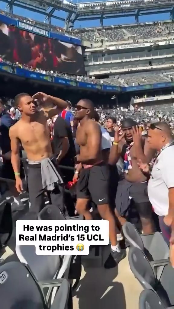 巴黎球迷问姆巴佩在哪呢，皇马球迷回应：我们有15座欧冠