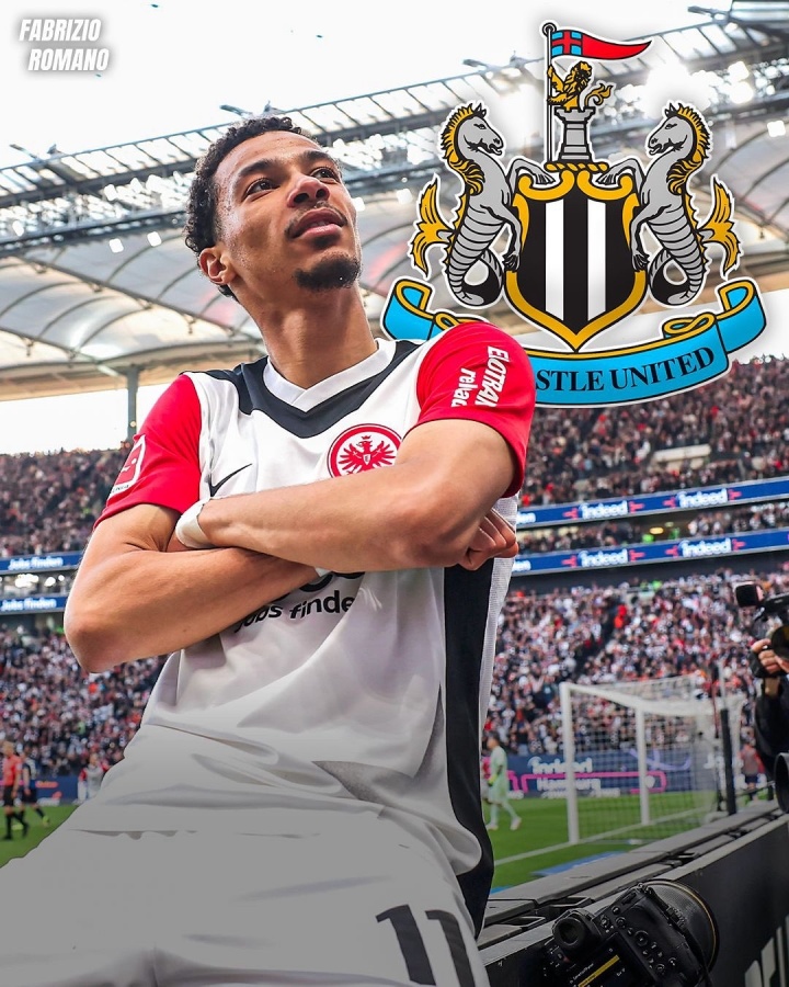 替代伊萨克？罗马诺：纽卡超7000万欧正式报价法鹰前锋埃基蒂克！