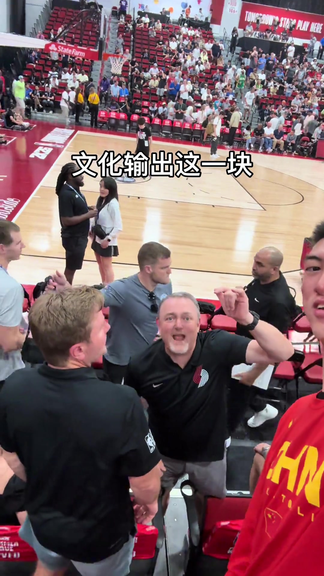 文化输出这一块🤣中国球迷教美国球迷说：牛逼瀚森！