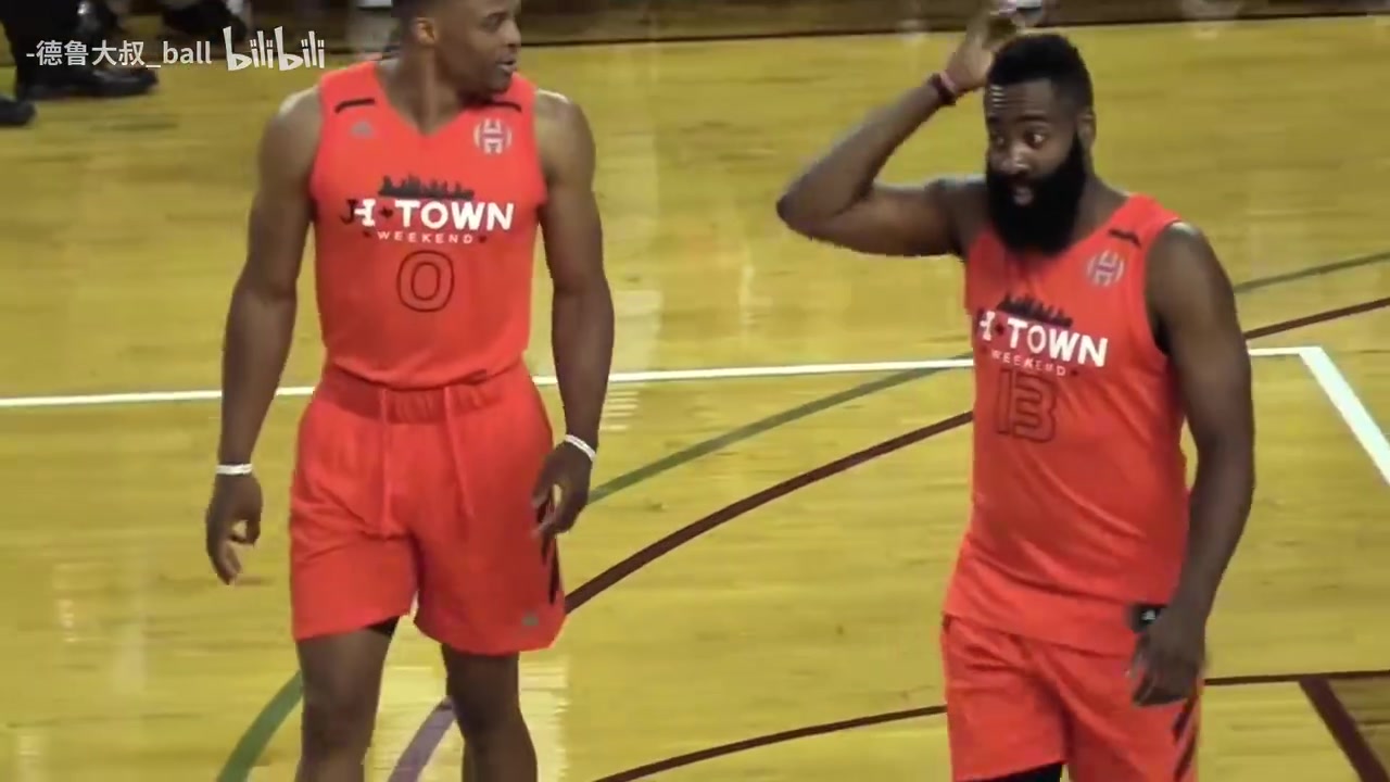 双MVP组合！巅峰威少哈登联手打野球！不可阻挡的两个人！