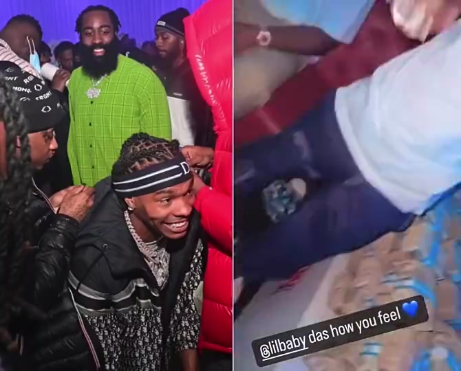 钱堆成山了！此前哈登曾在休斯敦的夜店为好友庆生