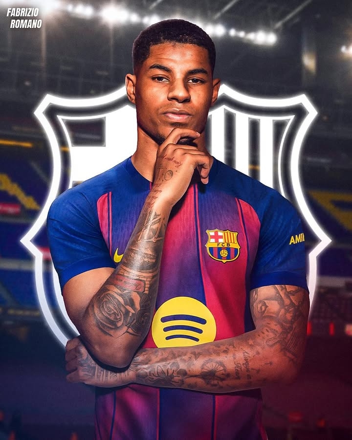 心向红蓝💙❤️罗马诺：拉什福德决定相信巴萨，未要求注册保证