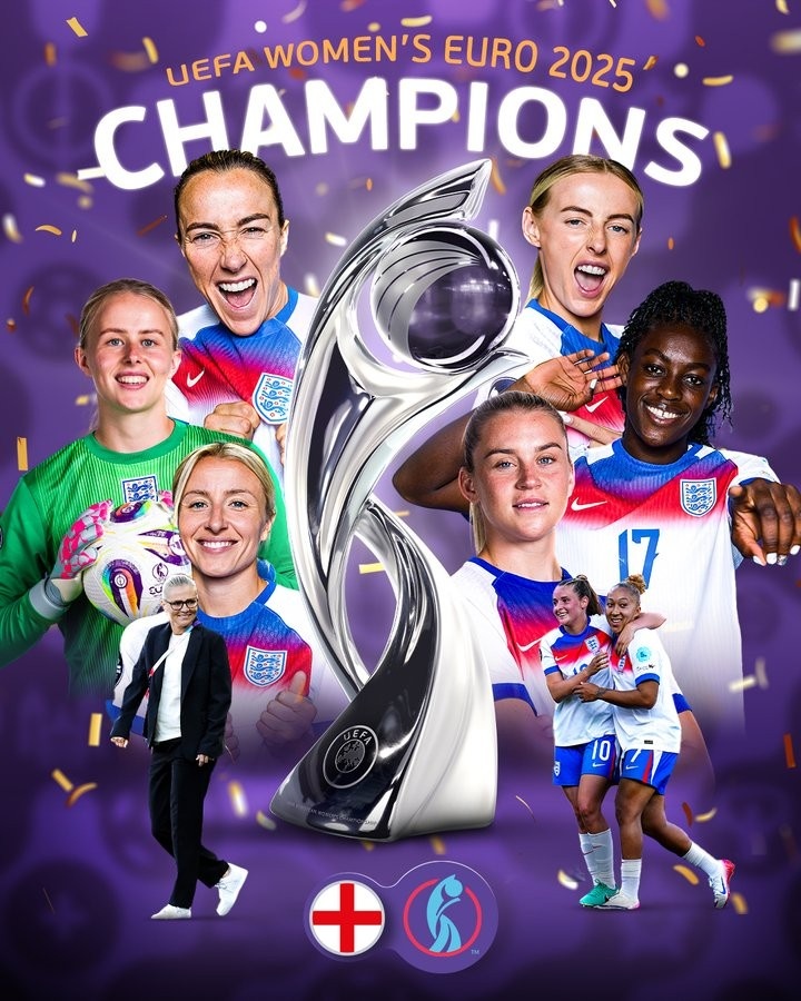 创造历史！英格兰成年队首次在本土之外举办的大赛夺冠