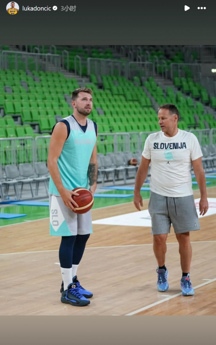 十里八乡的俊后生！东契奇转发国家队个人训练照