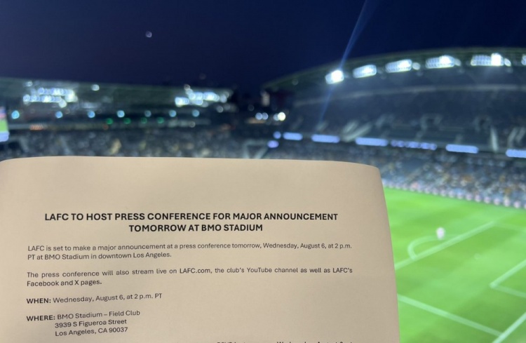 官宣孙兴慜？记者：洛杉矶FC将在8月7日5点开发布会 宣布重大消息