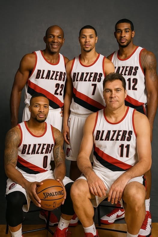 美媒晒开拓者队史最佳阵🌟 利拉德&罗伊&滑翔机&阿德&萨博尼斯