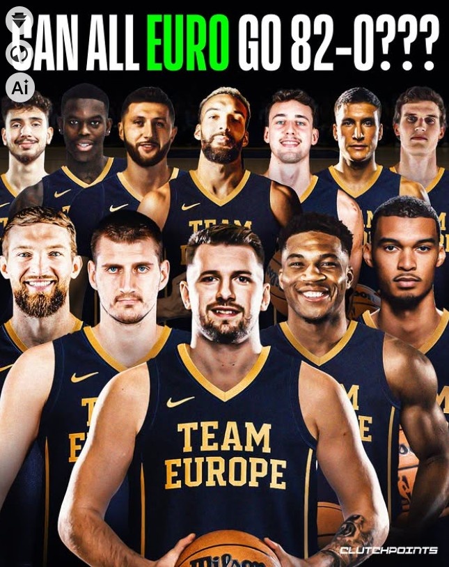 东字约+文班领衔！美媒：这支全欧洲球员队在NBA能拿下82胜吗?
