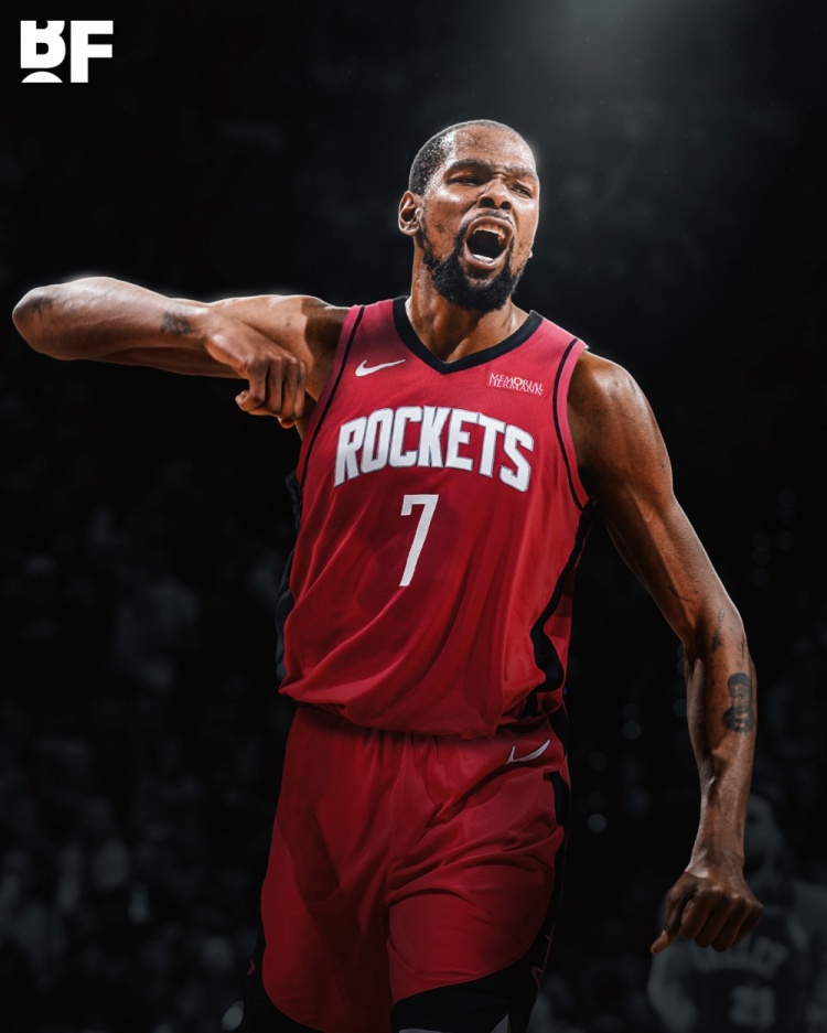 名记：杜兰特尚未完成提前续约 但火箭不会为其到期合同感到担心