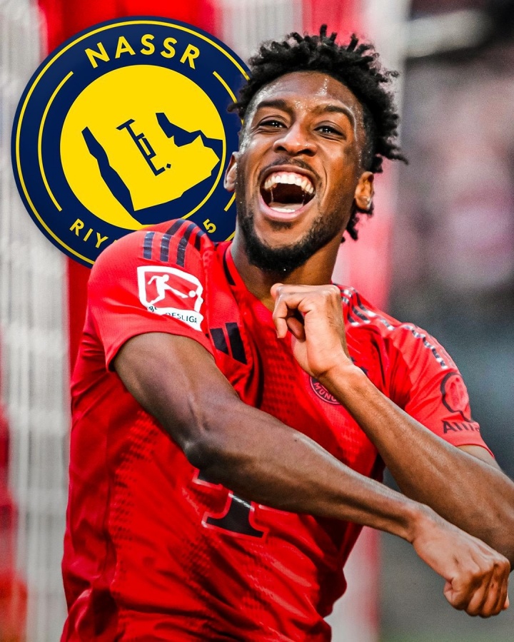 年薪税后2500万！记者：利雅得胜利2500万镑签科曼达原则性协议