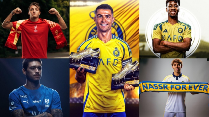 沙特金靴属谁?C罗连续夺魁 雷特吉&努涅斯&小菲&科曼加入争夺⚔️