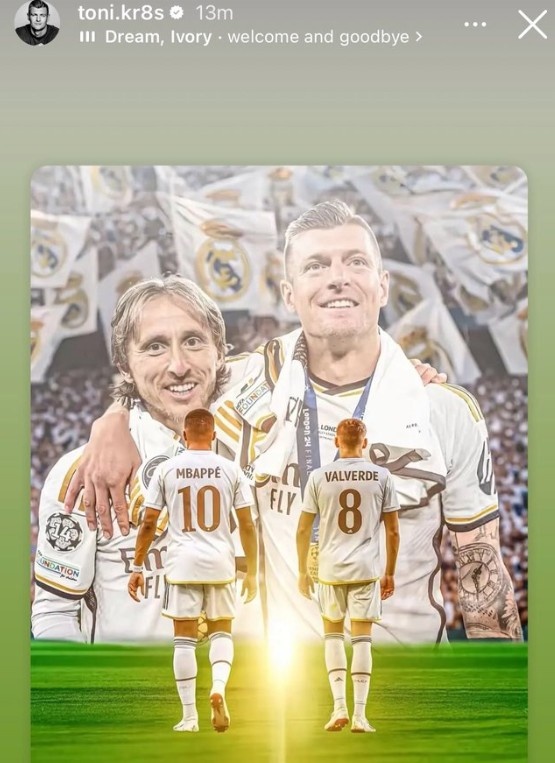 梦想和荣耀！克罗斯晒姆巴佩和巴尔韦德身披10号和8号球衣图