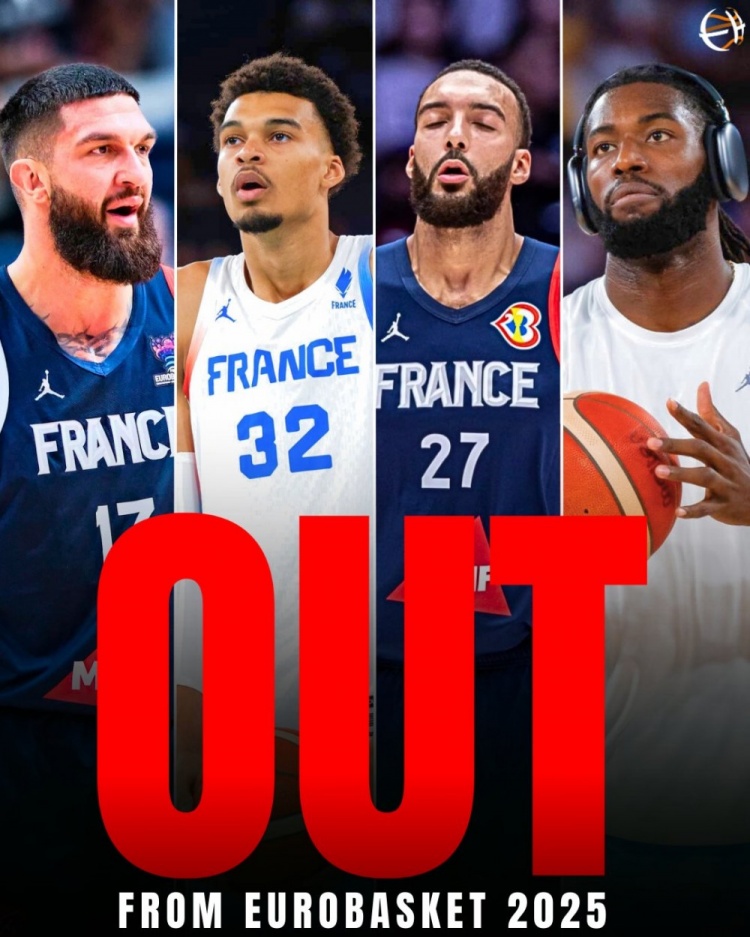 内线告急！文班&戈贝尔&莱索尔&普瓦里耶缺阵 仅剩亚布塞莱&萨尔