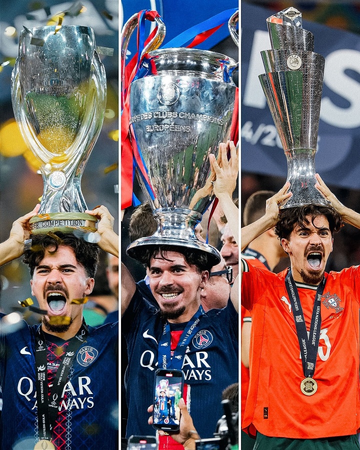 球队真核&1年6冠！罗马诺发问：你会把维蒂尼亚排在金球第几？