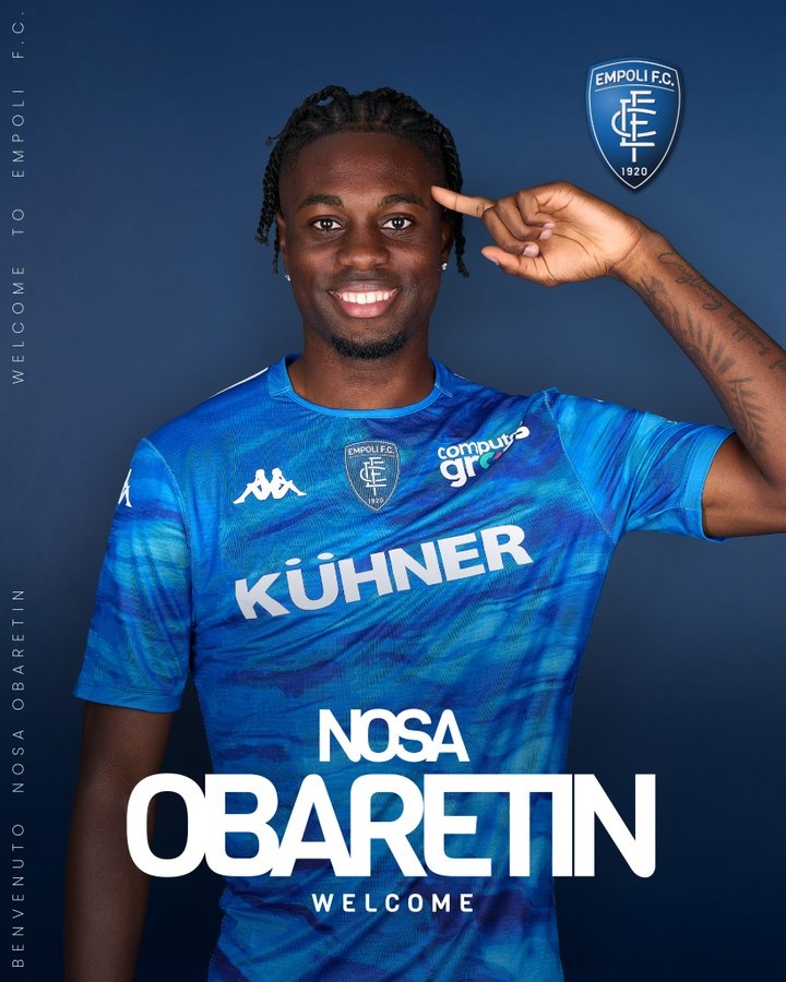 官方：那不勒斯中卫奥巴瑞汀租借加盟意乙恩波利