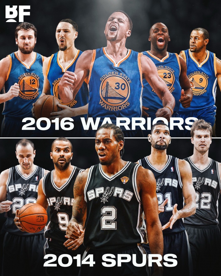 团队篮球之战！B/F发文：16勇士与14马刺打一轮系列赛 谁能夺冠？