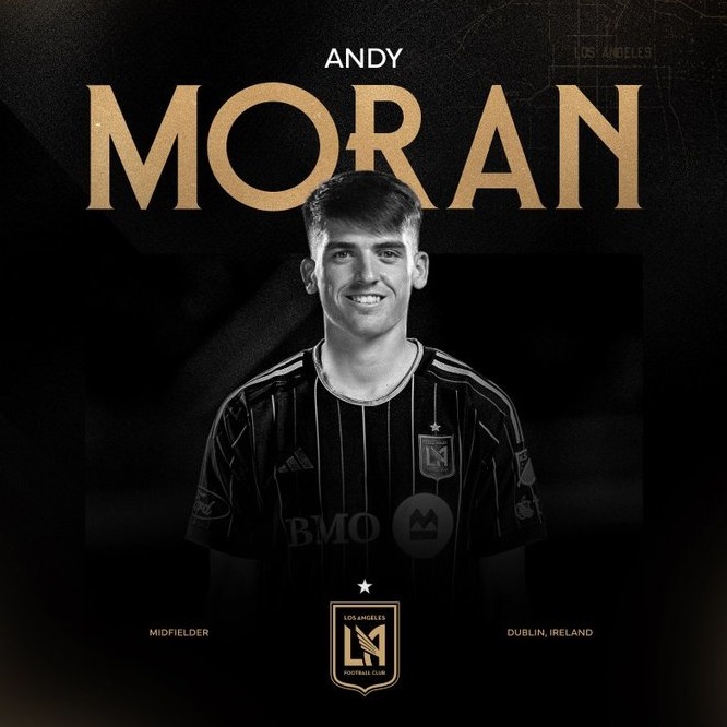布莱顿官方：21岁中场莫兰外租加盟洛杉矶FC，租期至明年1月