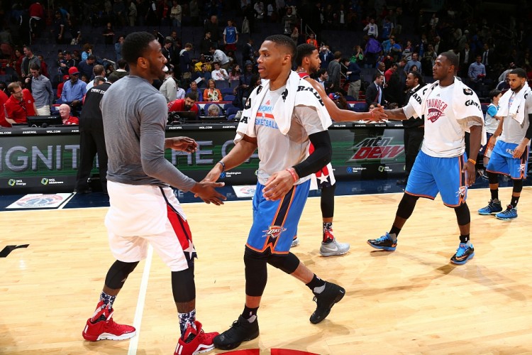 帕金斯：沃尔自称联盟最快让威少很不服 每次交手他俩都一直较劲