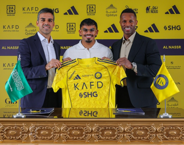 官方：利雅得胜利签下24岁布赖代合作左后卫阿尔纳赛尔