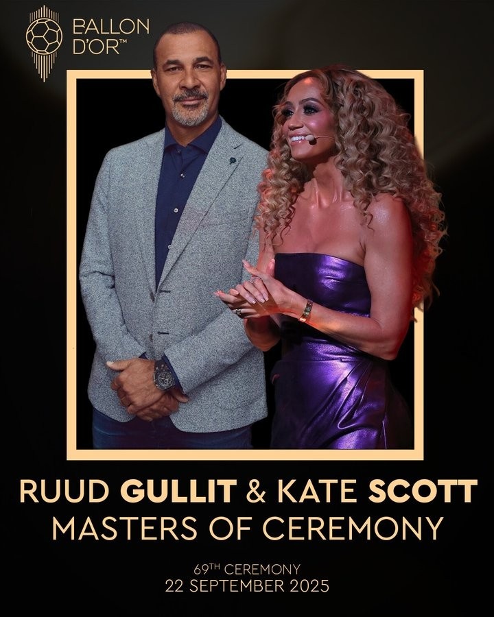 官方：古利特和凯特-斯科特将担任2025年金球奖颁奖典礼主持人