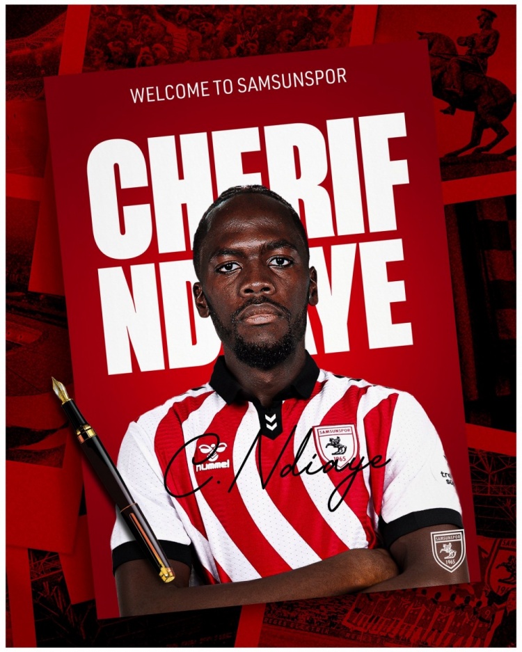 官方：前海港外援恩迪亚耶加盟萨姆松体育，转会费400万欧签约4年