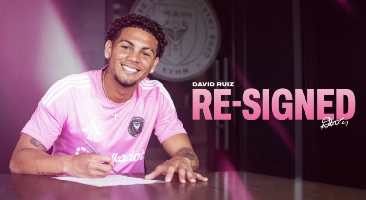 官方：迈阿密国际与大卫-鲁伊斯续约至2028年，外加1年续约选项